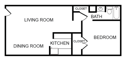 One Bedroom Unit Lynnewood One Bedroom Interior Unit